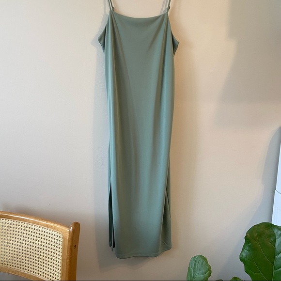 H&M Sage Green Maxi Dress - size small - Picture 2 of 7